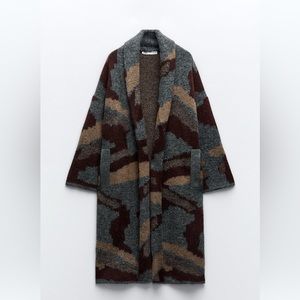 Blogger’s Favorite Jacquard Knit Coat